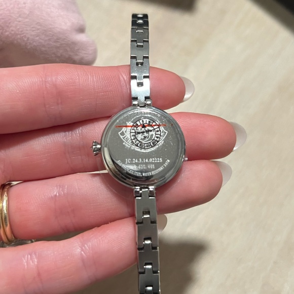Juicy Couture Silver Watch with Crystal Accents